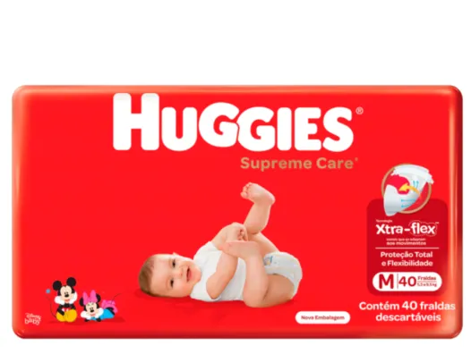 Fralda Huggie Supreme Care M com 40