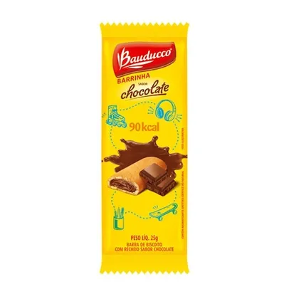 Barra de Biscoito Maxi Bauducco Caixa com 20 Unidades Chocolate