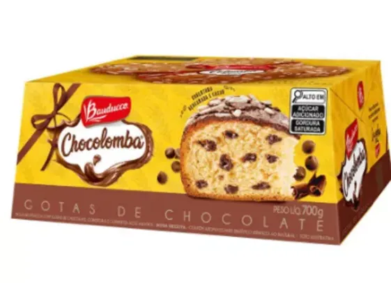 [Leve 6] Chocolomba Pascal com Gotas de Chocolate Bauducco 700g