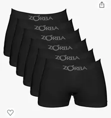 [PRIME] Kit 6 Cuecas Boxer Sem Costura Zorba | R$83