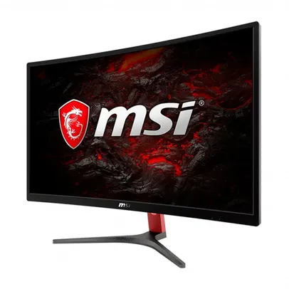 Monitor Gamer MSI Optix G24C 23.6" LED Curvo 144Hz 1ms FHD DVI/HDMI/DP Preto/Vermelho, Optix G24C