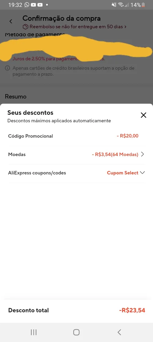 Imagen na descrição da promoção