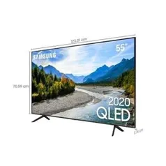 [AME R$ 247] Smart TV 55'' Samsung QLED 4K 55Q60T, Pontos Quânticos, Borda Infinita, Alexa | R$ 2979