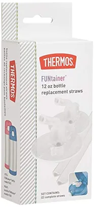 Thermos Canudos de reposição para garrafa térmica Funtainer de 355 ml, transparentes, tamanho único (F401RS6)