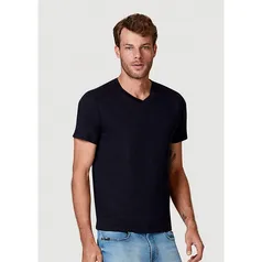 Camiseta Básica Masculina Flamê Com Decote V