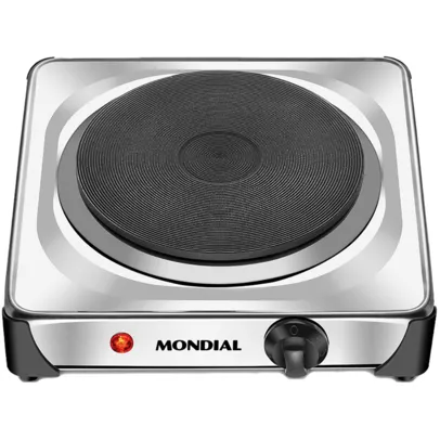 Reembalado Fogão Elétrico Mondial Fast Cook FE-04 com 1 Boca 110V Inox