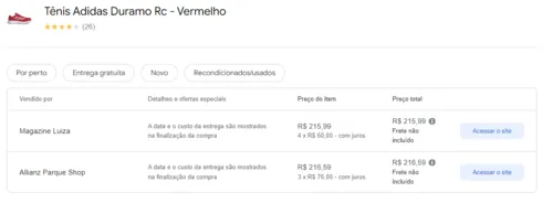 Imagem na descrição da promoção