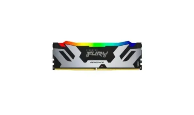 Memória RAM Kingston Fury Renegade RGB, 24GB, 6400MHz, DDR5, CL32, XMP, Prata - KF564C32RSA-24