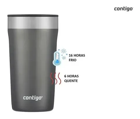 Copo Termico Cerveja Tampa Street Aço Inox 473ml Contigo