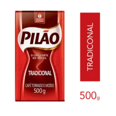 Café Pilão Torrado e Moído Tradicional Vácuo 500g