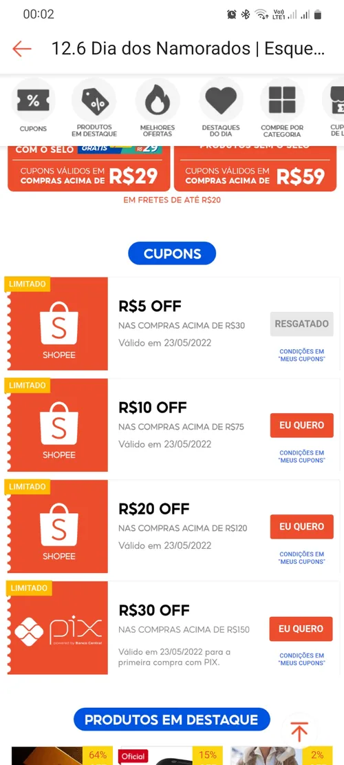 Imagem na descrição da promoção