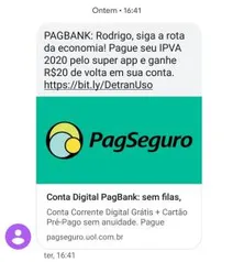 Pague seu IPVA 2020 pelo APP e ganhe R$20 de Volta [usuários selecionados do estado de SP]