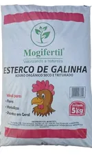 5kg Esterco de Galinha Adubo Orgânico Seco Mogifertil