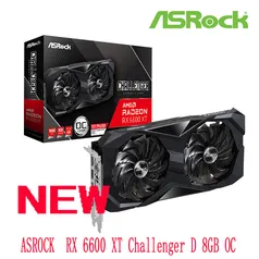 Placa de Vídeo ASROCK AMD Radeon RX 6600 XT Challenger D 8GB OC  GDDR6 128 bit