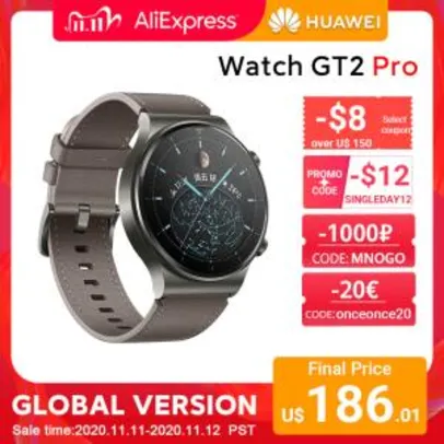 [11/11] Smartwatch Huawei GT2 Pro | R$1.100