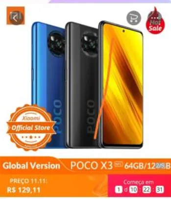 [11/11] Xiaomi Poco X3 NFC 6Gb/64Gb R$129