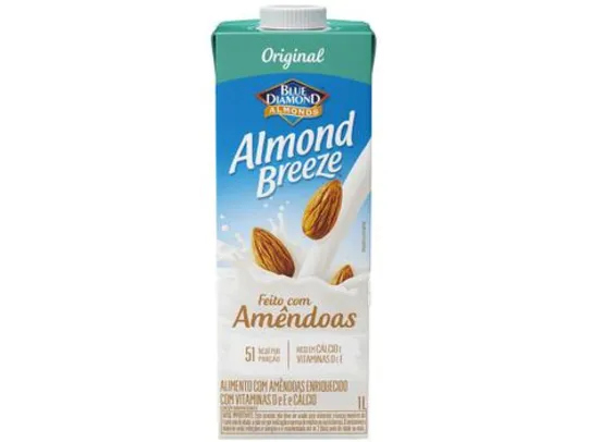 [Cliente ouro] Bebida Vegetal de Amêndoas Almond Breeze 1L - Leve 6 Pague 5 - R$ 8,18 cada