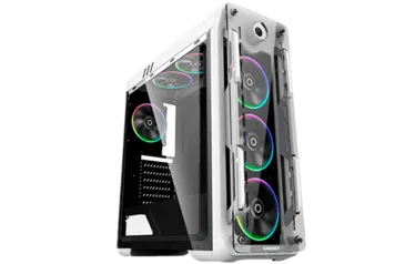 Gabinete Gamer Gamemax Optical G510, Mid Tower, Com 3 Fans, Painel Lateral, White, Sem Fonte