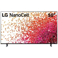 Smart TV 50" LG 4K NanoCell 50NANO75 3x HDMI 2.0, Inteligência Artificial ThinQAI, Smart Magic, Google Alexa - 2021