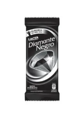 6 Barra de Chocolate Diamante Negro Ao Leite Lacta 90g