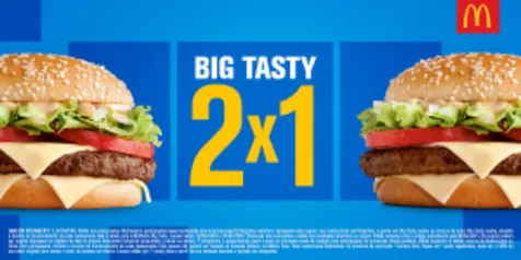 [Mc Donalds] Compre 1 Big Tasty e leve 2 - Pegue Cupom