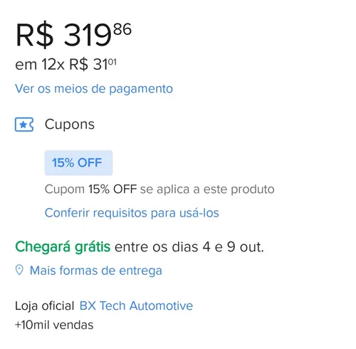 Imagem na descrição da promoção