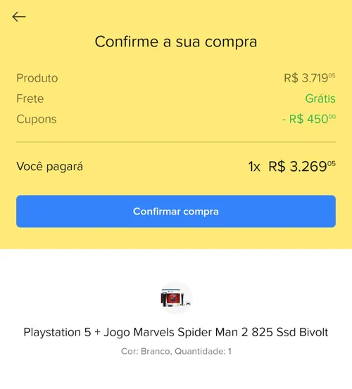 Imagem na descrição da promoção