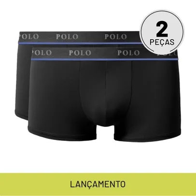 Kit com 2 Cuecas Boxer Urban Azul - Polo Match