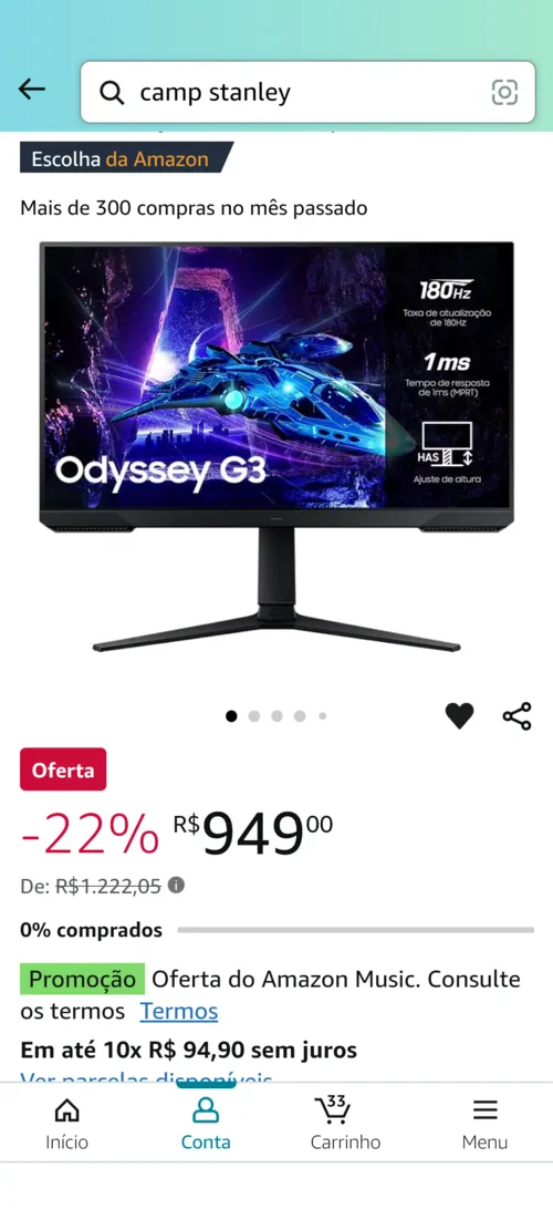 Imagem na descrição da promoção