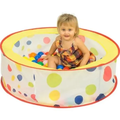 Piscina Color Dots com 50 Bolinhas brink+ - R$29,99