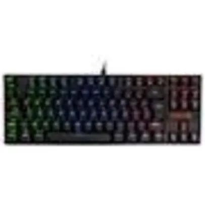 Teclado Mecânico Gamer Redragon Kumara, Anti-Ghosting, RGB, Switch Outemu Red,  ABNT2, Preto, PT - K552RGB-1 (PT-RED)