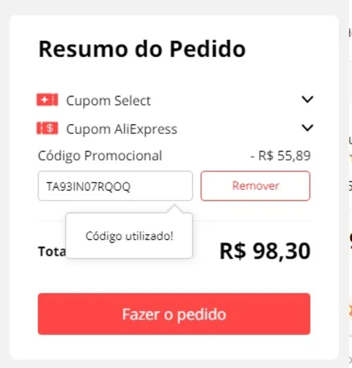 Imagem na descrição da promoção