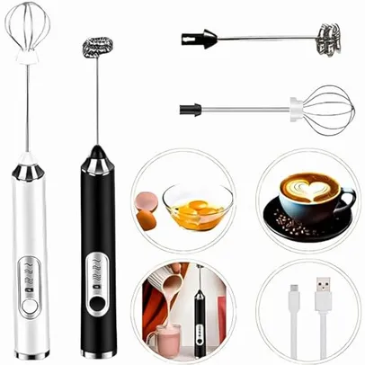 Mini Mixer Portátil Misturador Bebidas Fuê Batedor de Ovos Espumador de Leite Elétrico Multiuso Para Cozinha Recarregável USB