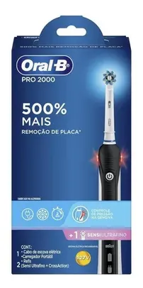 Escova Elétrica Oral-b Pro 2000 Sensi Ultrafino 127v + Refil