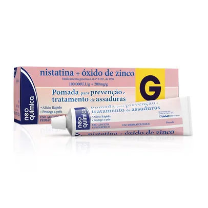 Nistatina + Óxido de Zinco Neo Química Genérico Pomada com 60g