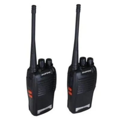 Kit 2 Radios Comunicação Ht Uhf Vhf 16 Canais Completos 777s - R$119