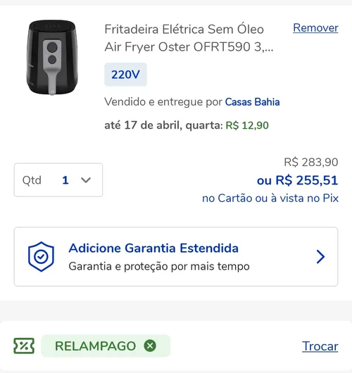 Imagem na descrição da promoção