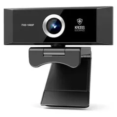 Webcam Kross, Full HD 1080P, Foco Manual, Tripé Ajustável - KE-WBM1080P