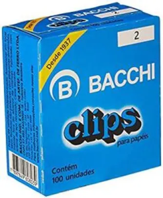 [PRIME] Bacchi 8039, Clips, Multicolor, Pacote de 100 | R$2,2