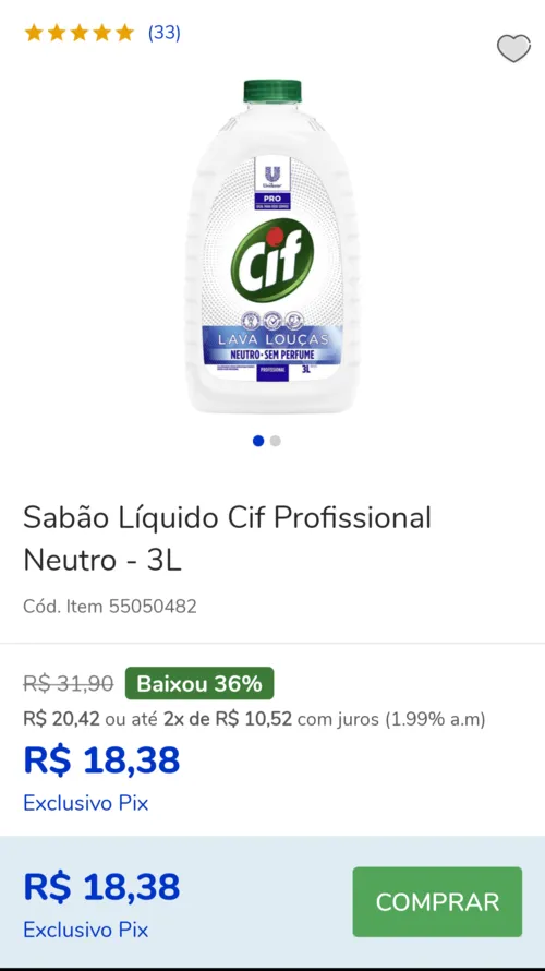 Imagem na descrição da promoção