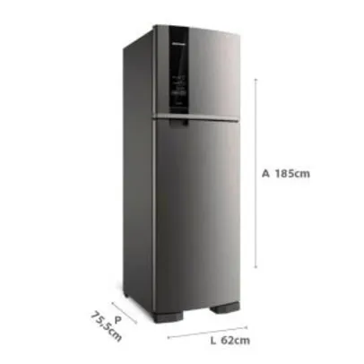 Geladeira Brastemp Frost Free Duplex 400 litros cor Inox com Freeze Control R$2241