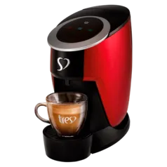 Cafeteira Elétrica Expresso Três Corações Touch Vermelha 110V