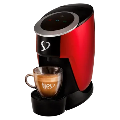 Cafeteira Elétrica Expresso Três Corações Touch Vermelha 110V