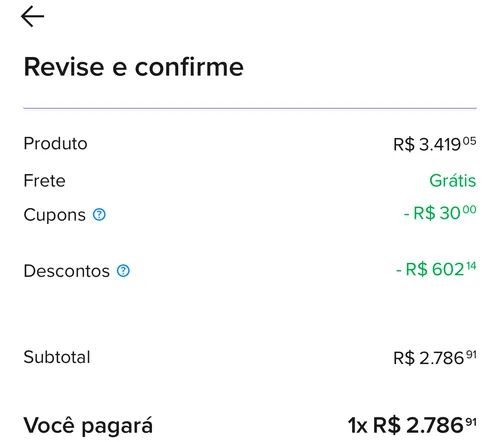 Imagem na descrição da promoção