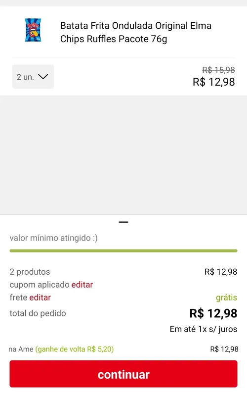 Imagem na descrição da promoção