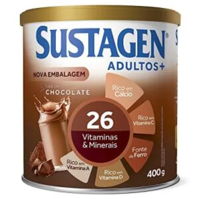 Sustagen Adultos+ Sabor Chocolate - Lata 400g | R$40