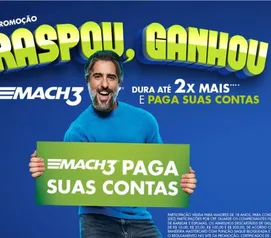 Promoção P&G Raspou, Ganhou MACH3 - todas as raspadinhas são premiadas