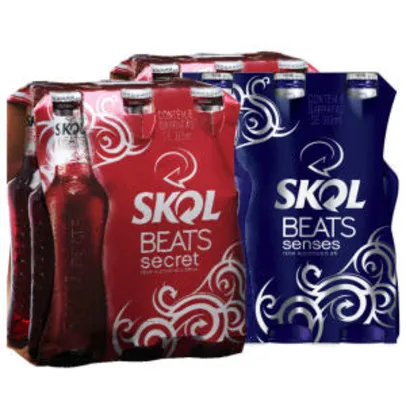 Kit Skol Beats: 12 Secret 313ml + 6 Senses 313ml - R$45