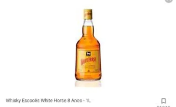 Whisky White Horse 1L | 3 unid | R$60 cada