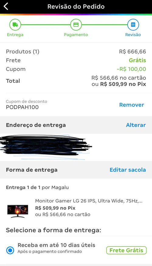 Imagem na descrição da promoção